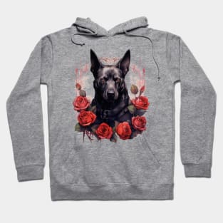 Gothic Rose Dog Hoodie